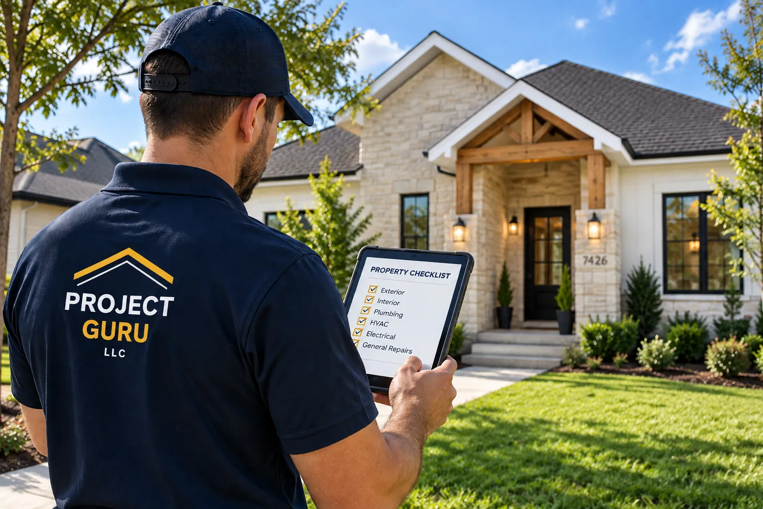 Property maintenance check at a Central Texas property