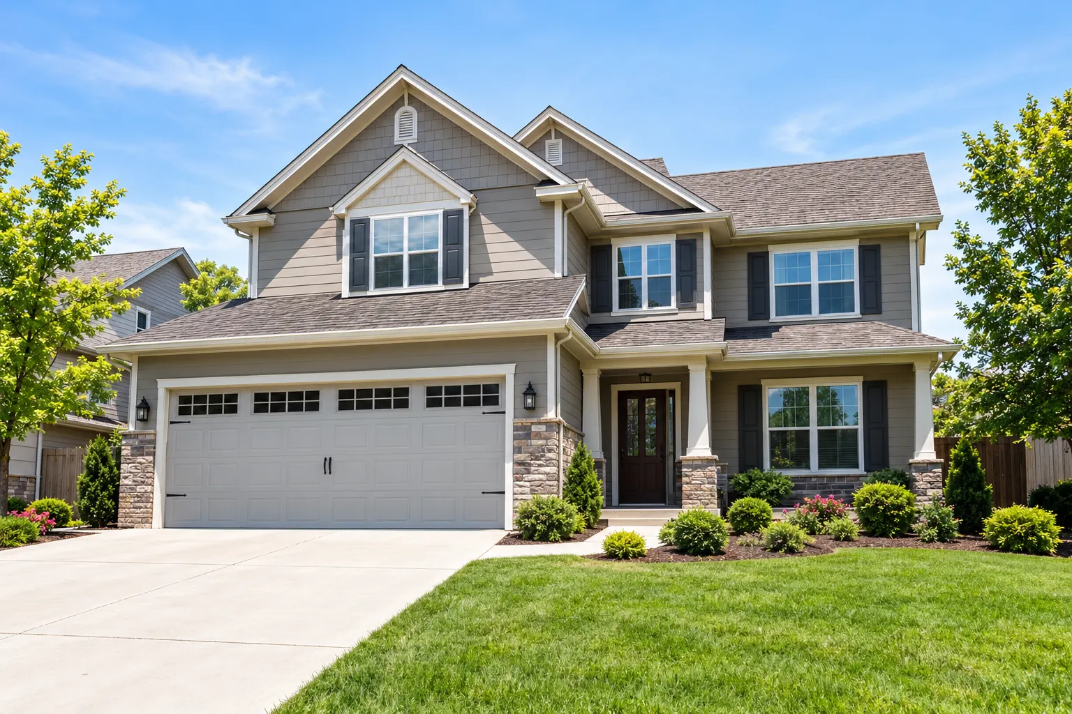 Property maintenance work at a Central Texas home